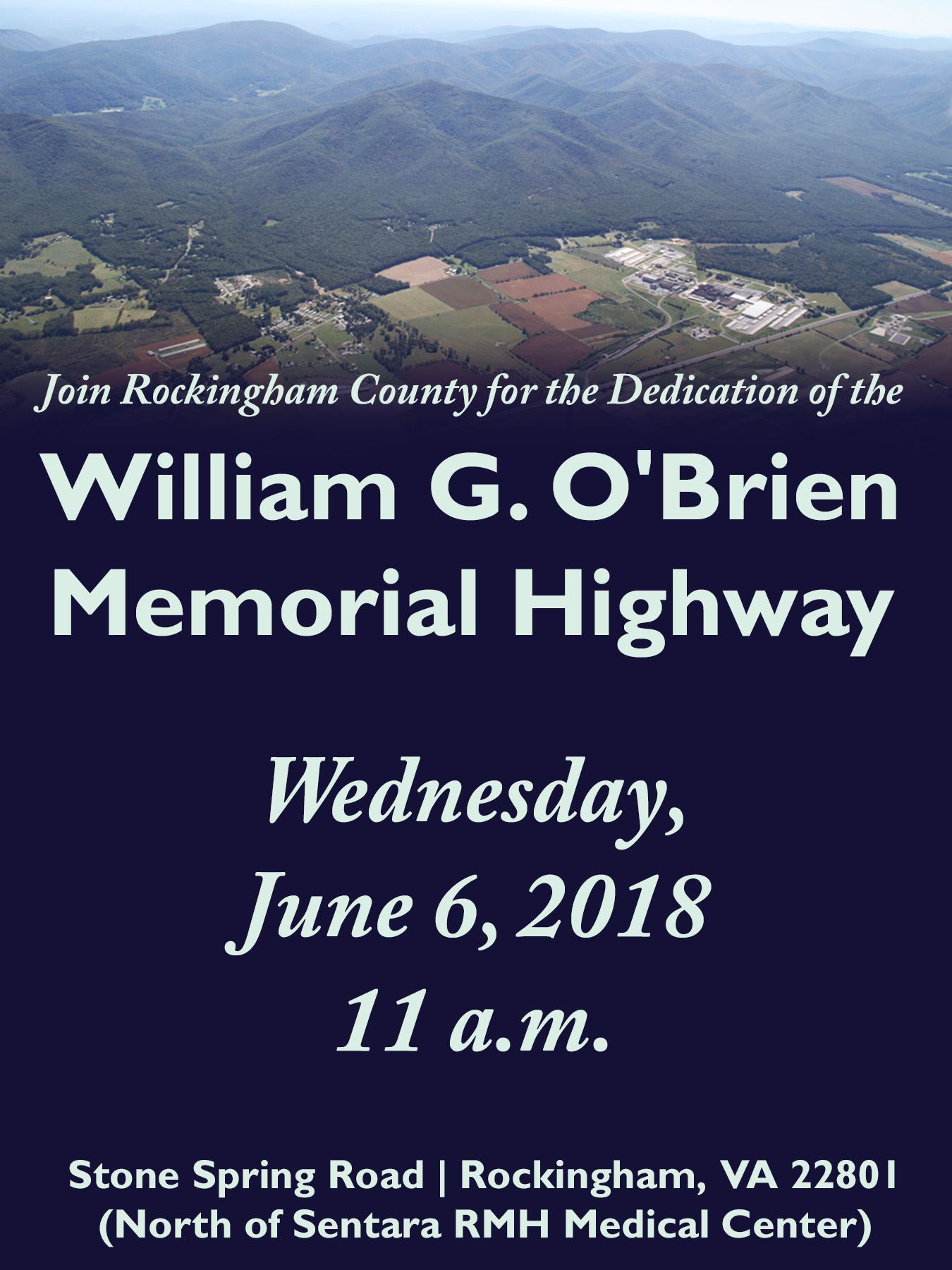 OBrien Road Dedication Invite